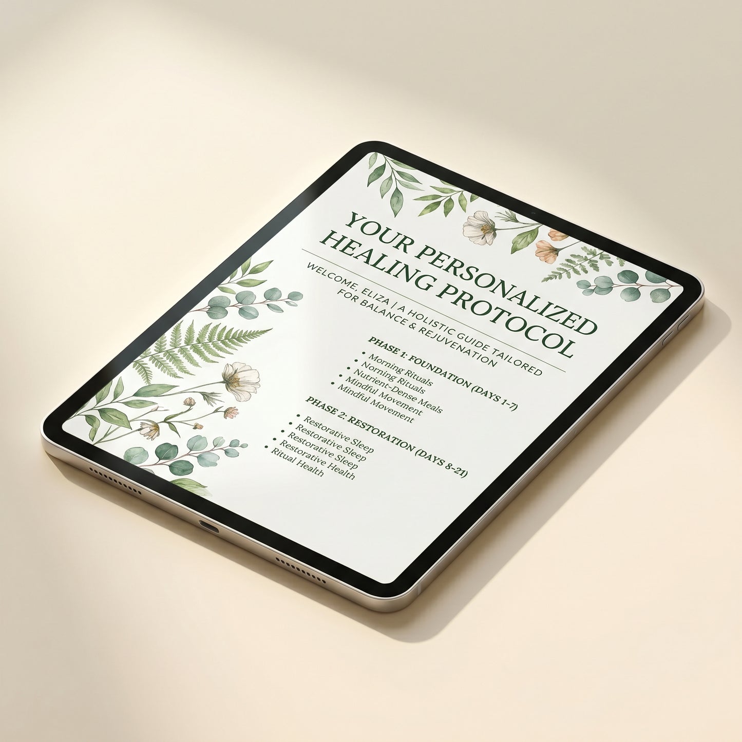 The Personalized Healing Protocol
